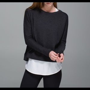 Lululemon Charcoal Gray Bhakti Life Sweater Sz 8